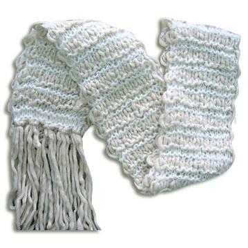 knitted wool scarf. wool scarf